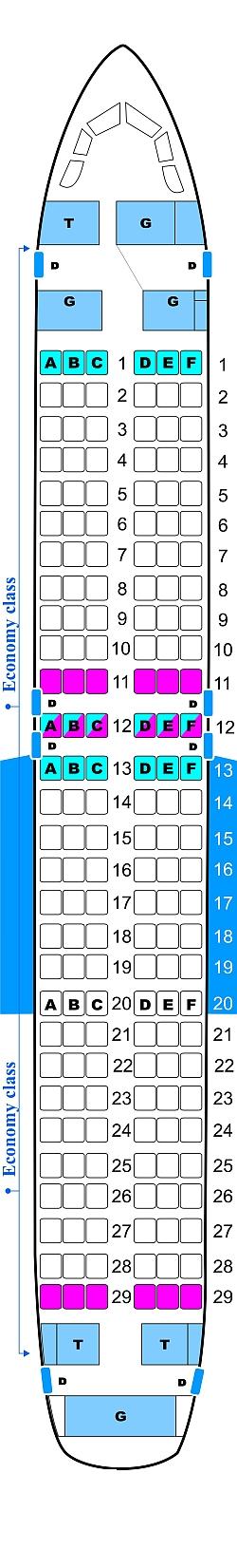 Seat Map United Airlines Airbus A320 Seatmaestro