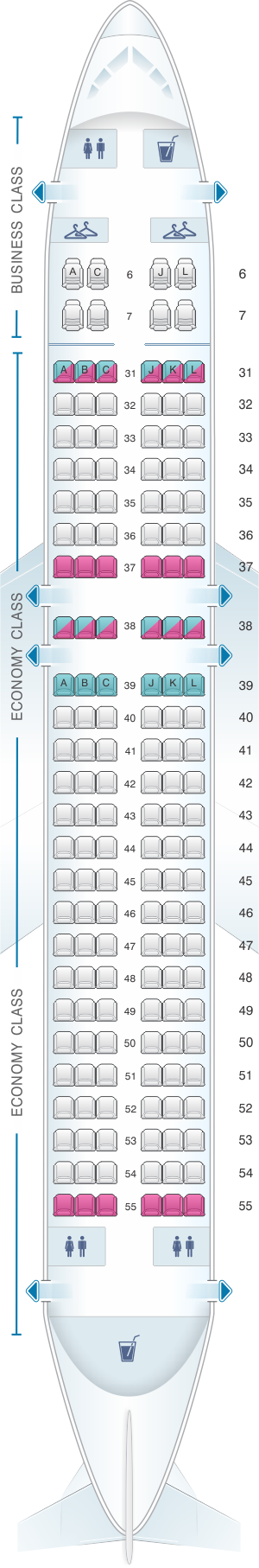 Seat Map China Eastern Airlines A330 200 Tutorial Pics