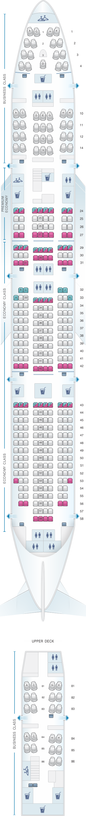 Plan De Cabine Lufthansa Airbus A350 900 Config1 Seatmaestrofr Images