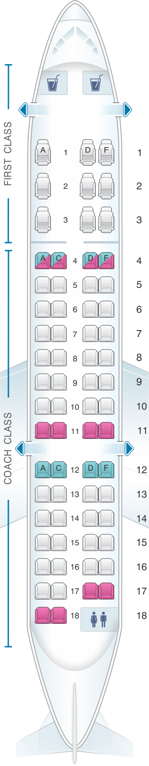 united airlines seating chart canadair regional jet 700