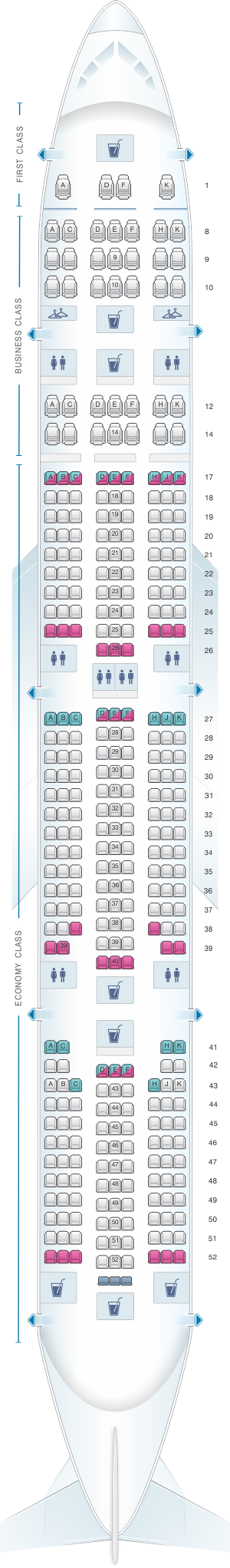 plan de cabine air india boeing b777 300er seatmaestro fr air india flight seating chart