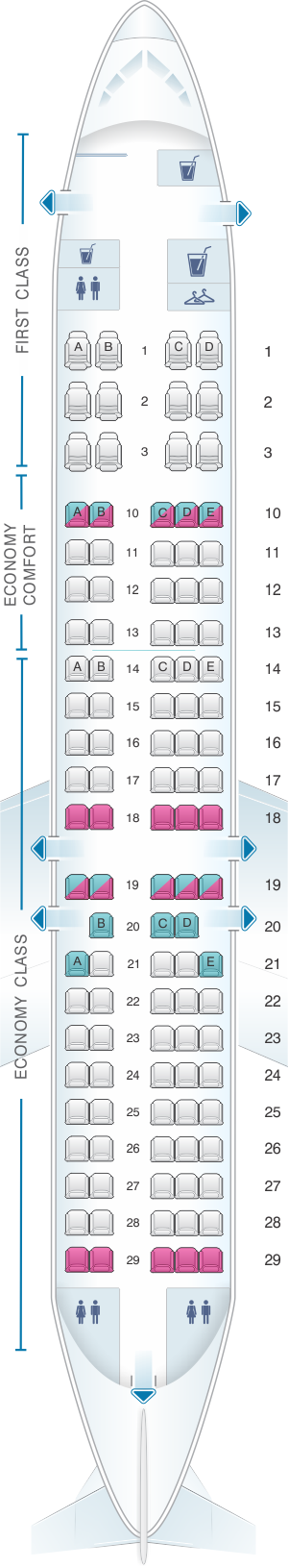 delta seat map business class