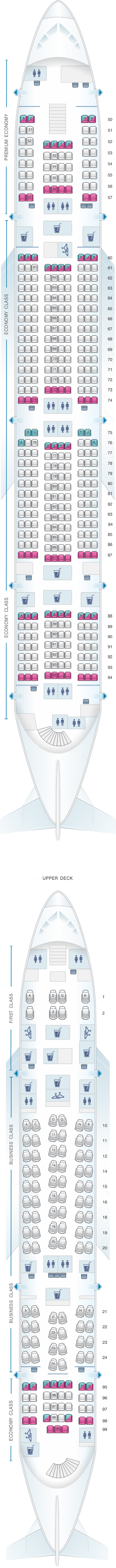 Plan De Cabine Lufthansa Airbus A350 900 Config1 Seatmaestrofr Images