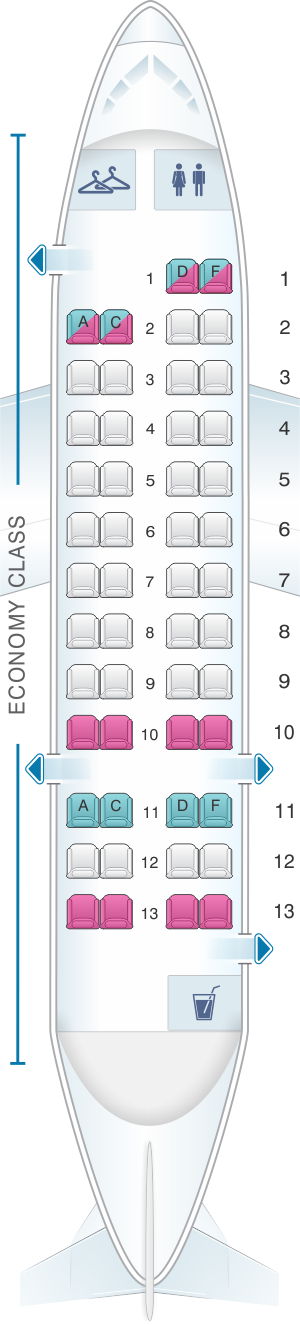 Plan De Cabine American Airlines Dash 8 300 Seatmaestrofr