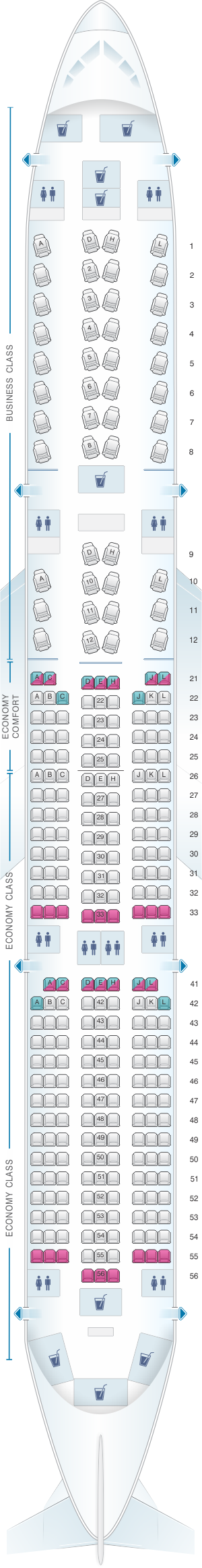 Plan De Cabine Finnair Airbus A350 900 Config1 Seatmaestrofr