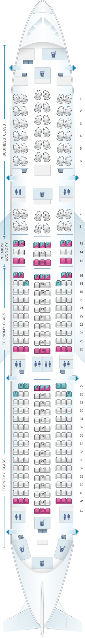 Airbus A350 900 Plan Cabine Image To U