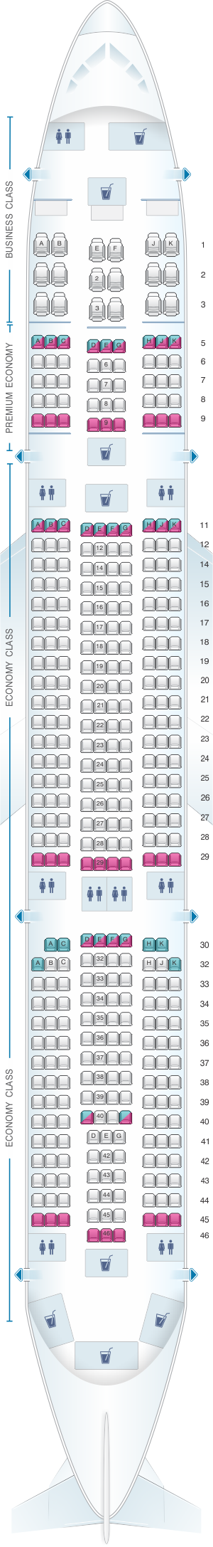 Airbus A350 900 Plan Cabine Image To U