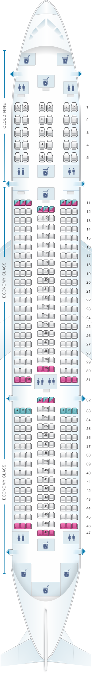 Airbus A350 900 Plan Cabine Image To U