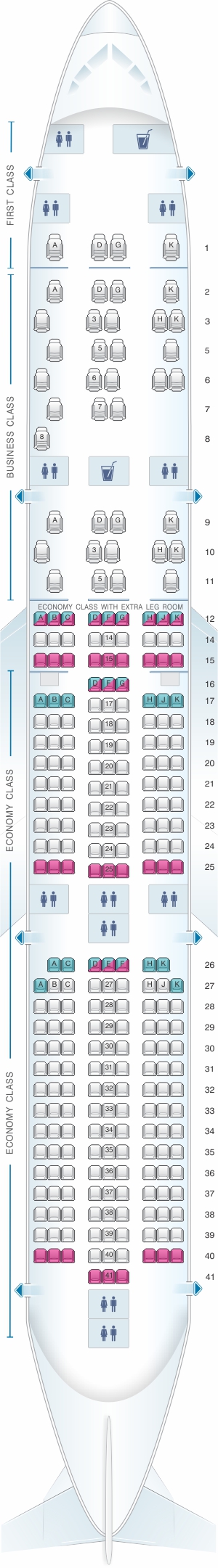 singapore airlines seat map airbus a350 900