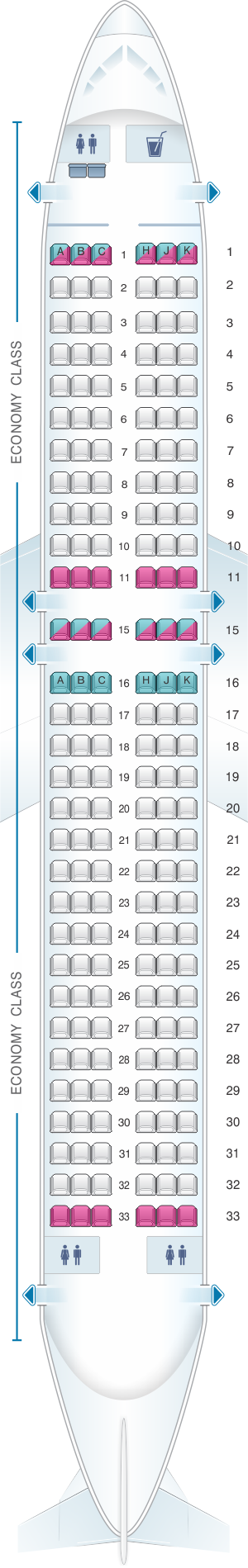 Frontier Airlines Seating Chart Airbus A320