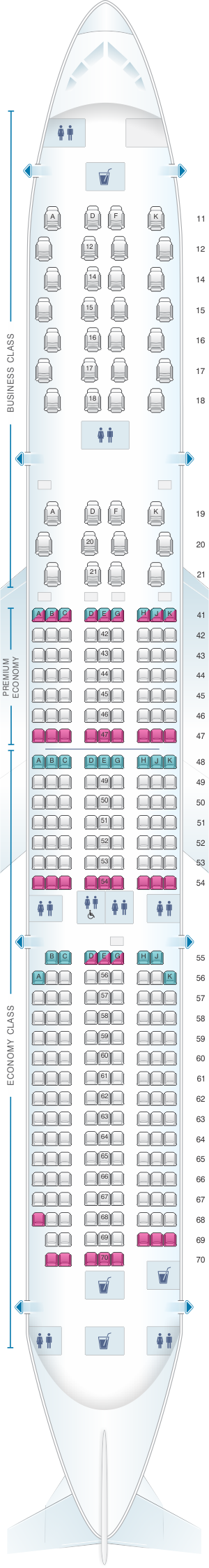 Lufthansa Airbus A350 900 Seating Chart Elcho Table