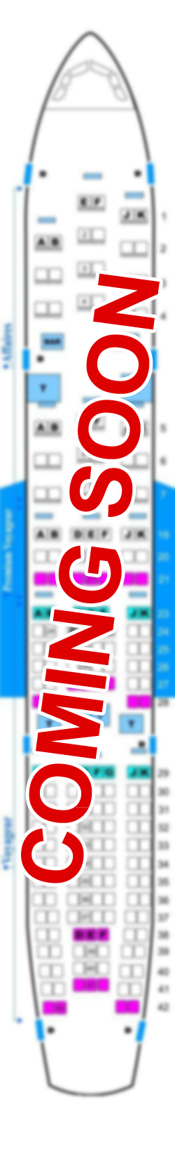 Seat map for Boeing B777-300ER